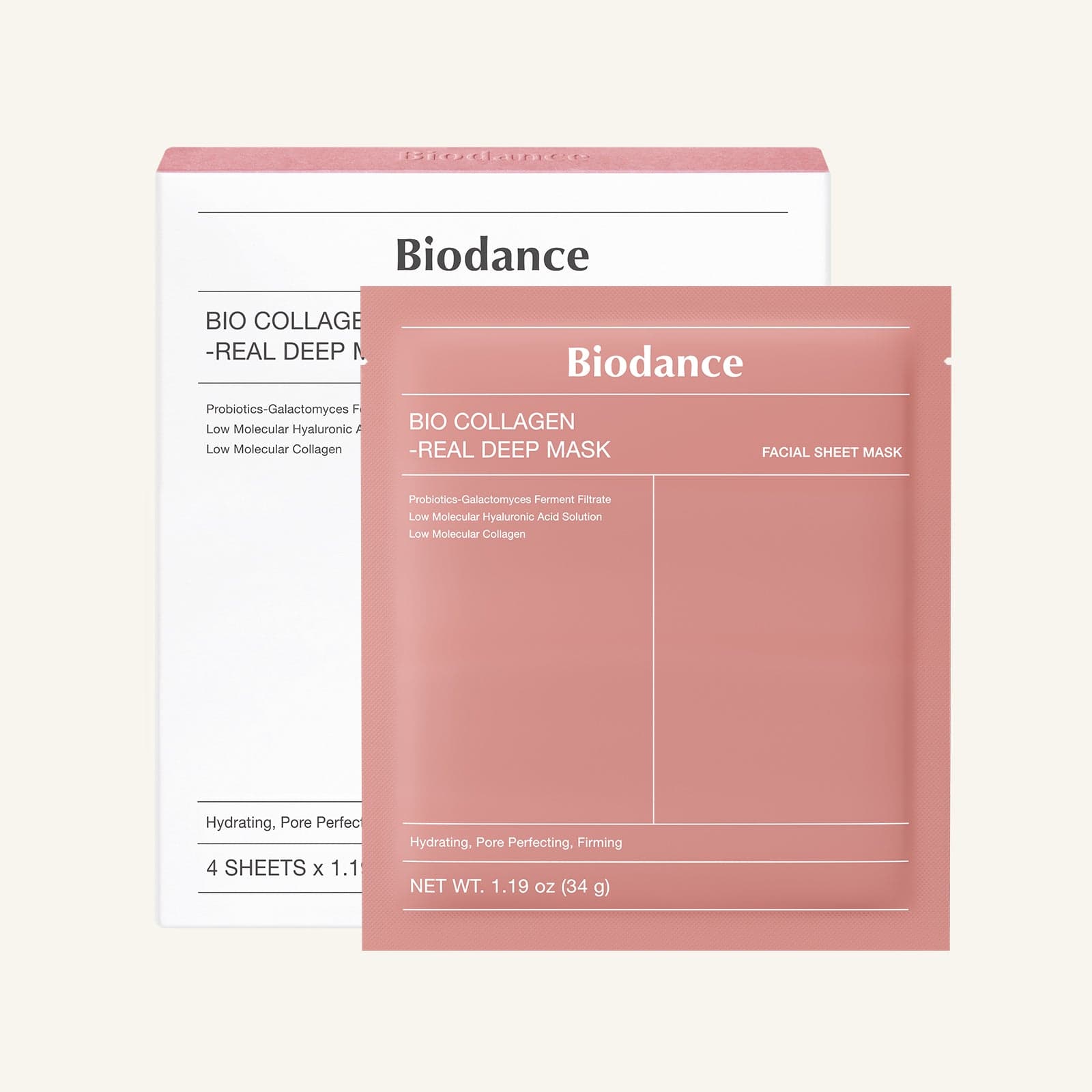 BIODANCE Bio-Collagen Real Deep Mask box and one foil pouch