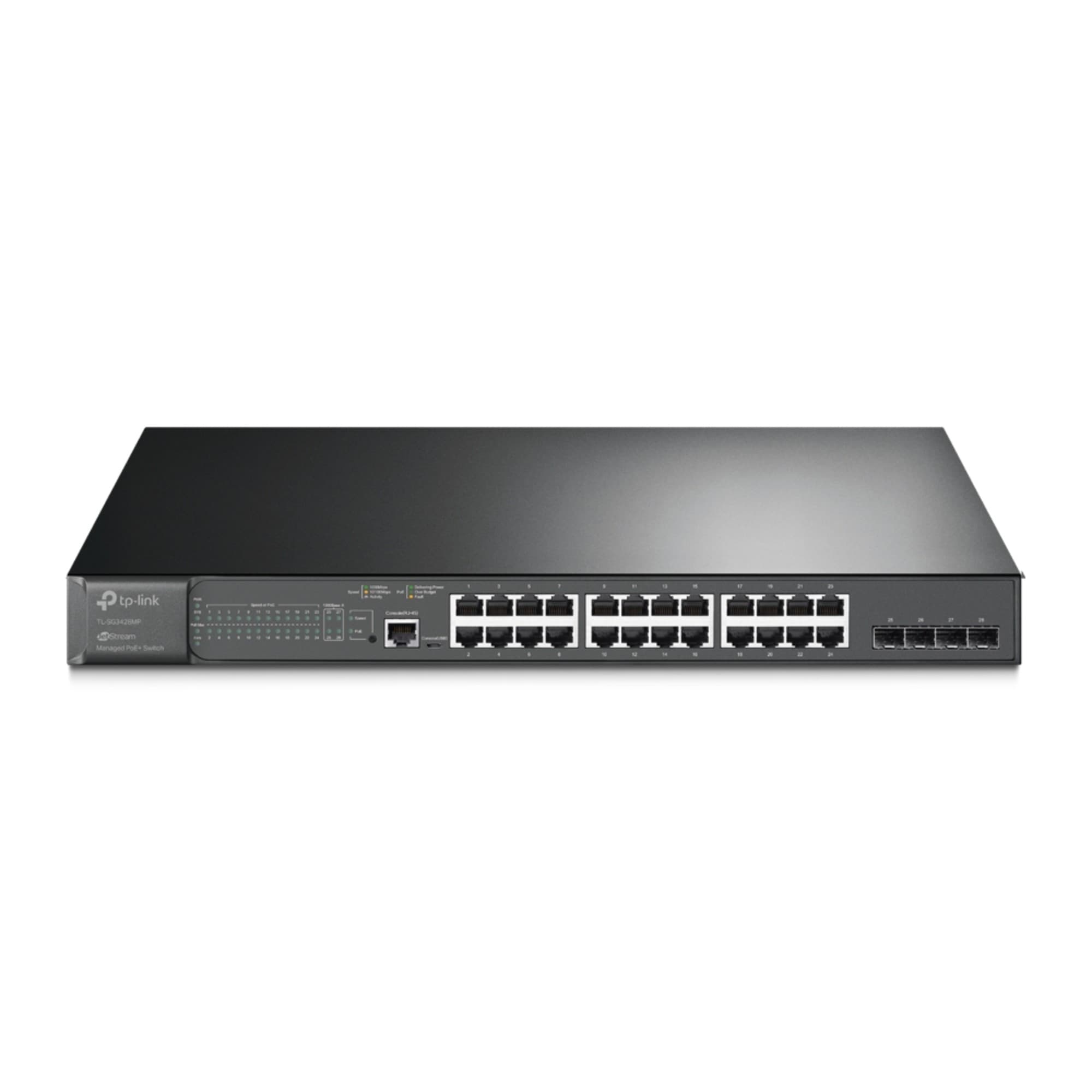 TP-Link Omada 28-Port Gigabit L2+ 24-Port PoE+ Managed Switch
