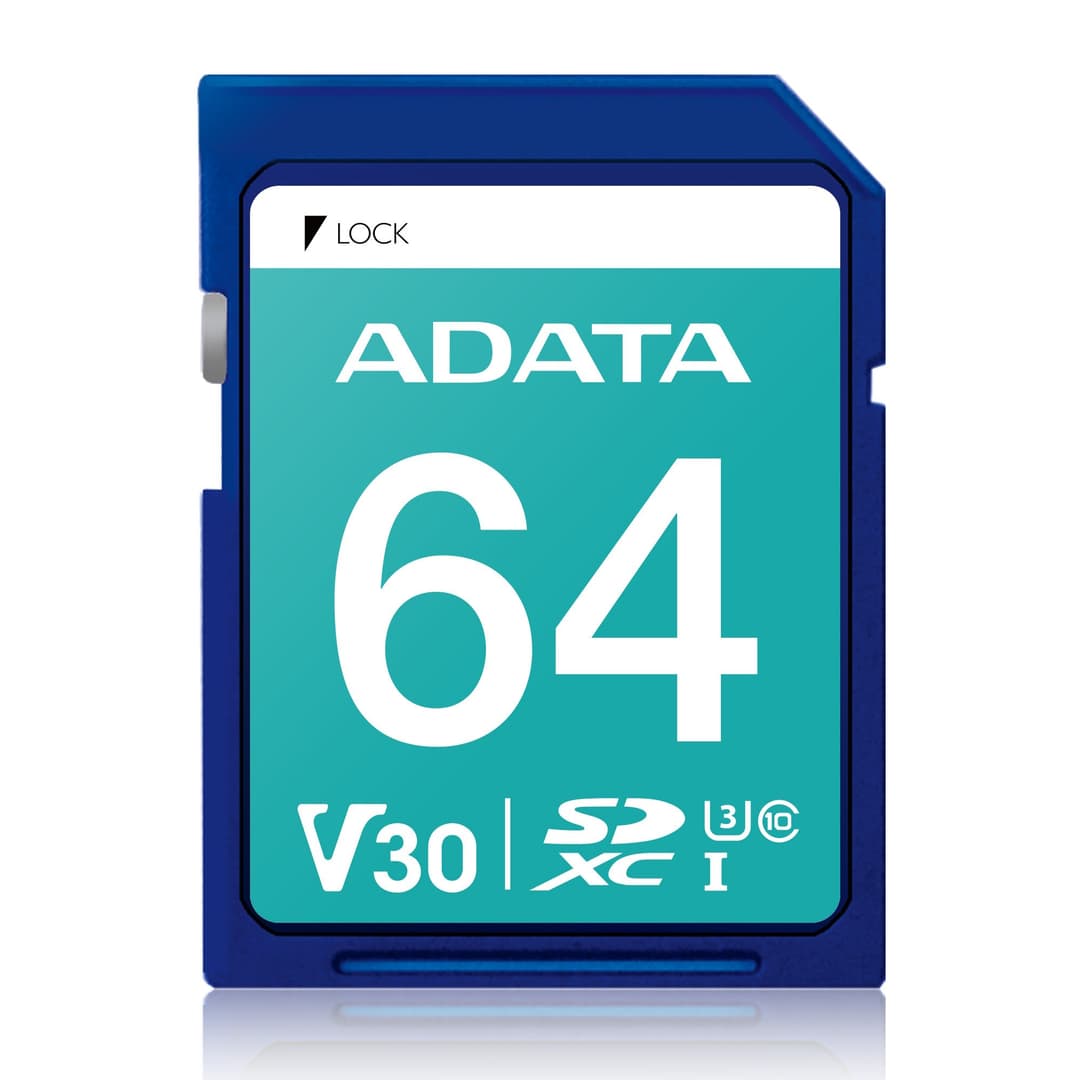 ADATA Premier Pro SDXC UHS-I U3 V30 Class 10 Memory Card 64GB - Image 1
