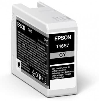 Epson T46S7 UltraChrome Pro10 25ml Ink Cartridge - Grey - Image 1