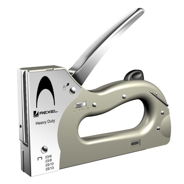 Rexel Heavy Duty Metal Tacker Silver 2101209 (23/6-23/13 Staples)