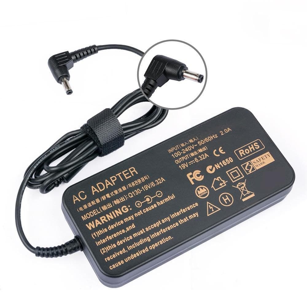 CoreParts MBA1027 120W Power Adapter, 19V 6.3A, 5.5 x 2.5mm Plug, with EU Power Cord - Image 1
