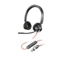Poly Blackwire 3320-M Stereo USB-C Headset + USB-C/A Adapter, Microsoft Teams Certified - Black (8X220AA) thumbnail 1