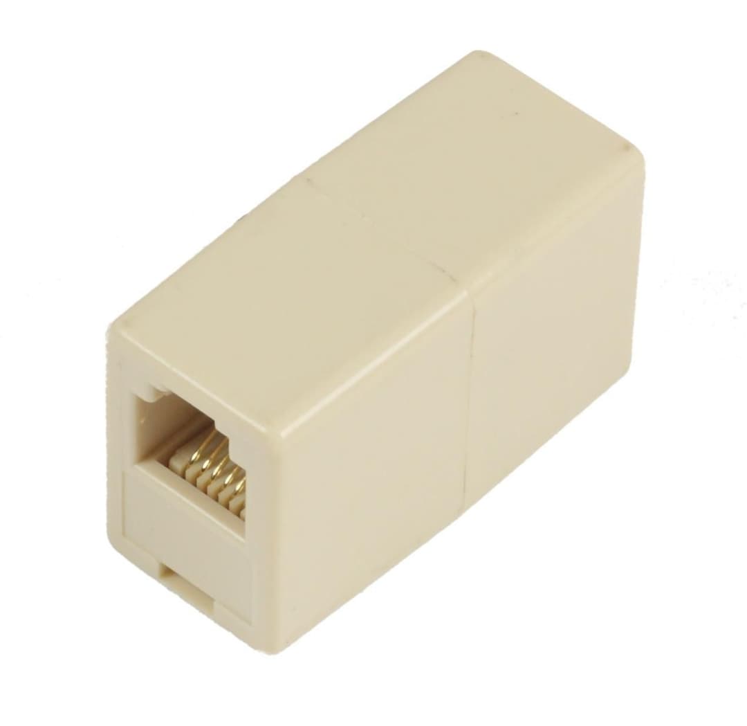 MicroConnect MPK200 Modular Adapter RJ12 to RJ12 Female Coupler - Image 1