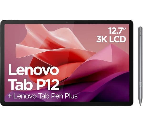 Lenovo Tab P12 12.7 Inch 8GB RAM 128GB WiFi Tablet with Sleeve - Storm Grey - Image 2