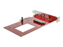 StarTech.com PEX4SFF8639 U.2 to PCIe Adapter - PCIe 3.0 x4 for 2.5" U.2 SFF-8639 NVMe SSD - Red thumbnail 4