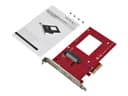 StarTech.com PEX4SFF8639 U.2 to PCIe Adapter - PCIe 3.0 x4 for 2.5" U.2 SFF-8639 NVMe SSD - Red thumbnail 6