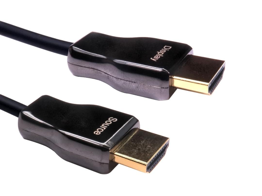 Cables Direct Armoured Active Optical HDMI 2.1 Cable (AOC), 8K, Black - 10m - Image 1