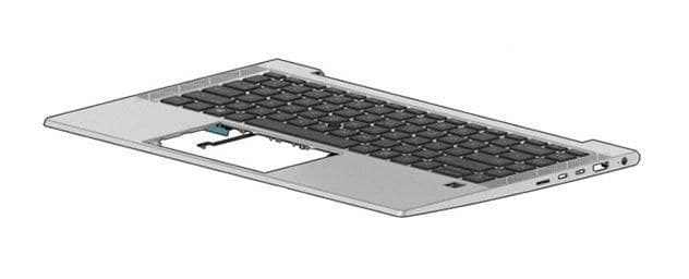 HP EliteBook 840 G7 Top Cover with Backlit Keyboard, Portuguese Layout