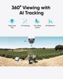 eufy Security 4G LTE Cam S330 4K Solar Wireless Pan & Tilt Camera with AI Tracking - White thumbnail 5