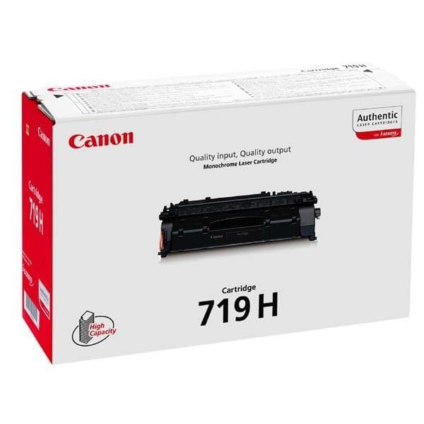 Canon 719H Original High Capacity Toner Cartridge (3480B002) - Black, 6,400 Pages
