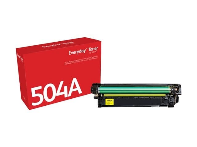 Xerox Everyday 006R03673 Yellow Toner Cartridge, Standard Capacity, Compatible with HP 504A (CE252A) - 7,000 Pages - Image 1