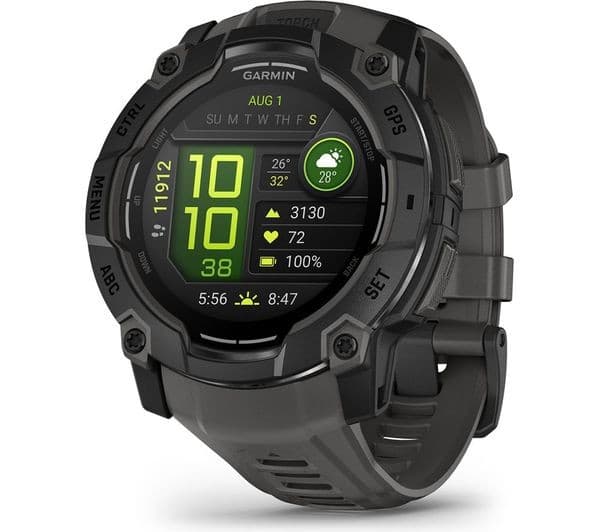Garmin Instinct 3 AMOLED Smartwatch 50mm Black