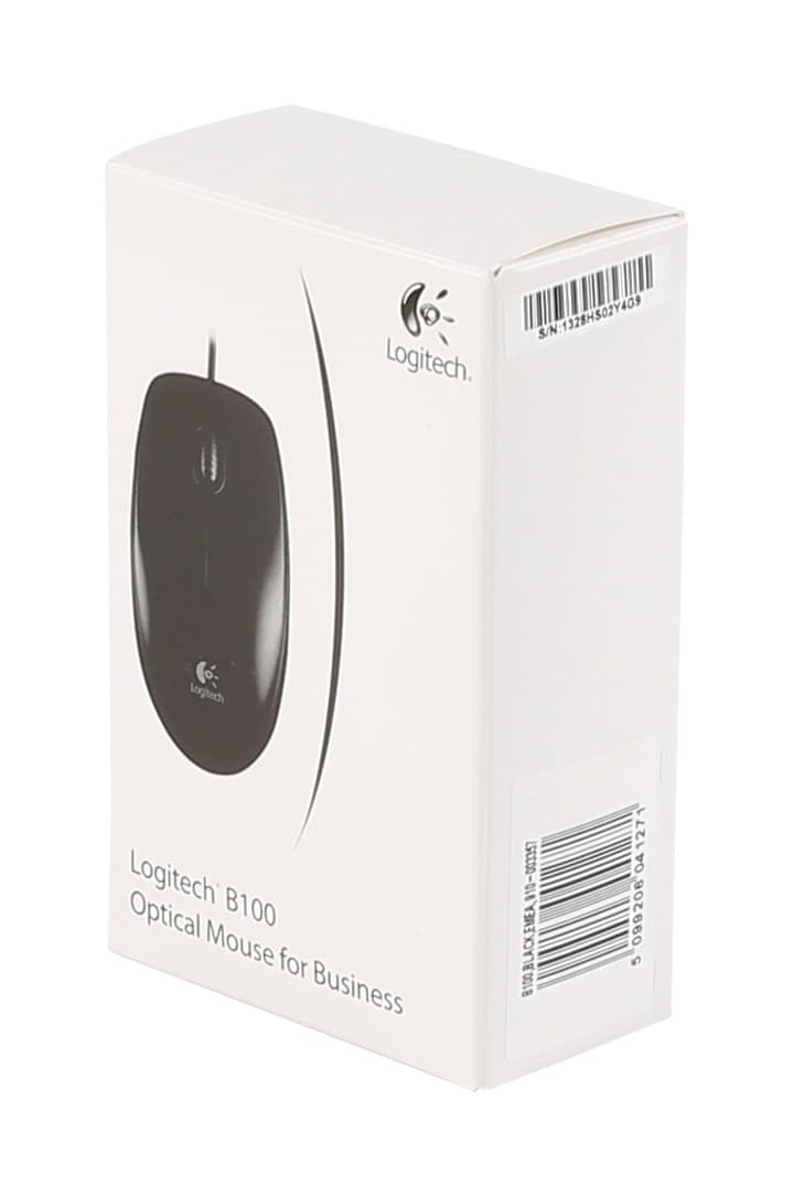 Logitech B100 Wired Optical USB Mouse - Black - Image 6
