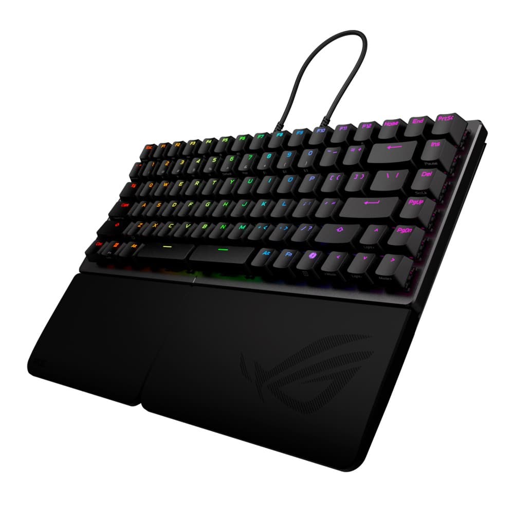 ASUS ROG Falcata 75% Split Wireless Gaming Keyboard with ROG HFX V2 Magnetic Switches - Black - Image 10