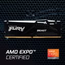 Kingston FURY Beast RGB Black DDR5 6000MHz CL36 Memory 64GB (2 x 32GB) thumbnail 6