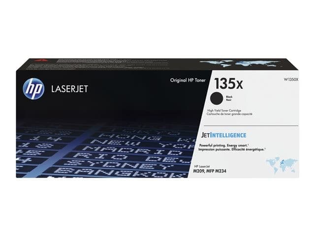 HP 135X High Yield Black Original LaserJet Toner Cartridge (W1350X) - 2,400 Pages - Image 1