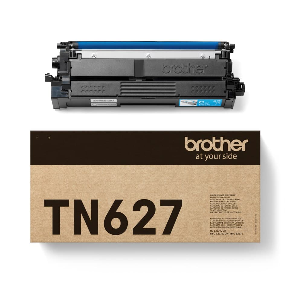 Brother TN-627 Ultra High Yield Toner Cartridge - Cyan - Image 1