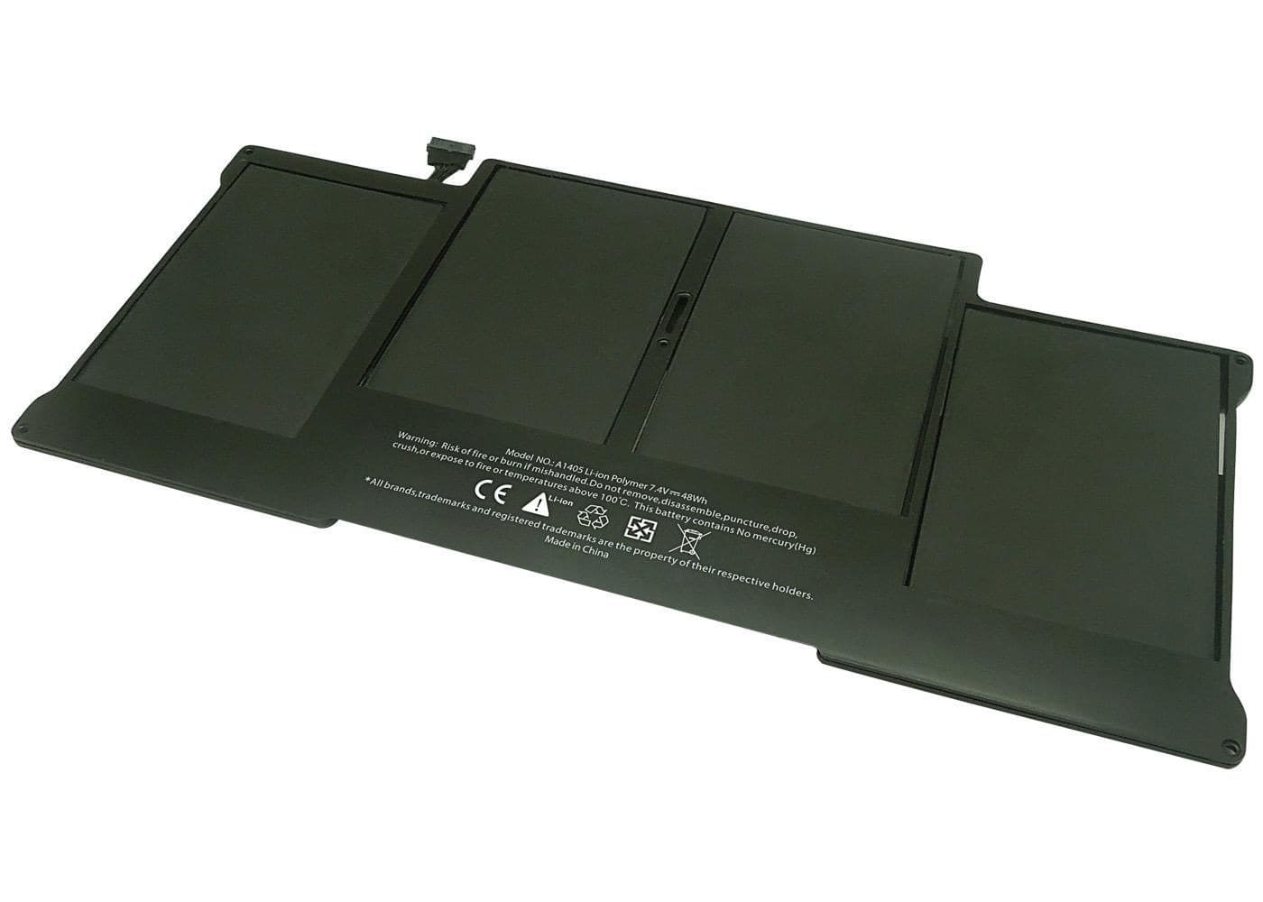 CoreParts MBXAP-BA0006 Replacement Laptop Battery for Apple MacBook Air 13", 7.4V 7200mAh 53.28Wh 4-Cell Li-Pol, Black