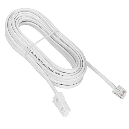 G-PLUG 10m Telephone Extension Cable, BT to RJ11 Phone Cable for Landline, White - Image 2