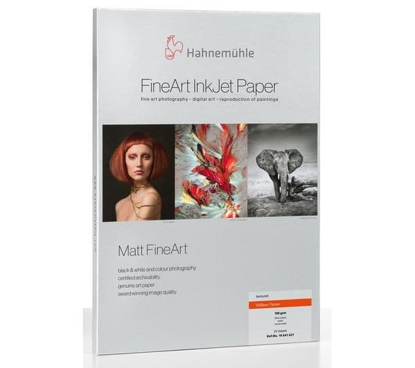 Hahnemühle Digital FineArt William Turner 190gsm Watercolour Textured Photo Paper 25 Sheets A4