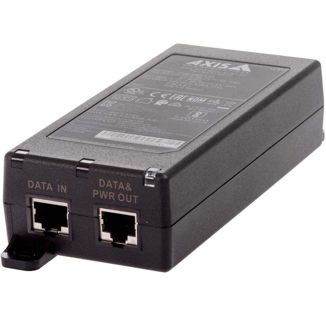 Axis 30 W Midspan AC/DC 1-Port PoE Injector (02208-001) - Image 1