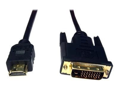 Cables Direct 2m HDMI to DVI-D Single Link Cable - Image 1