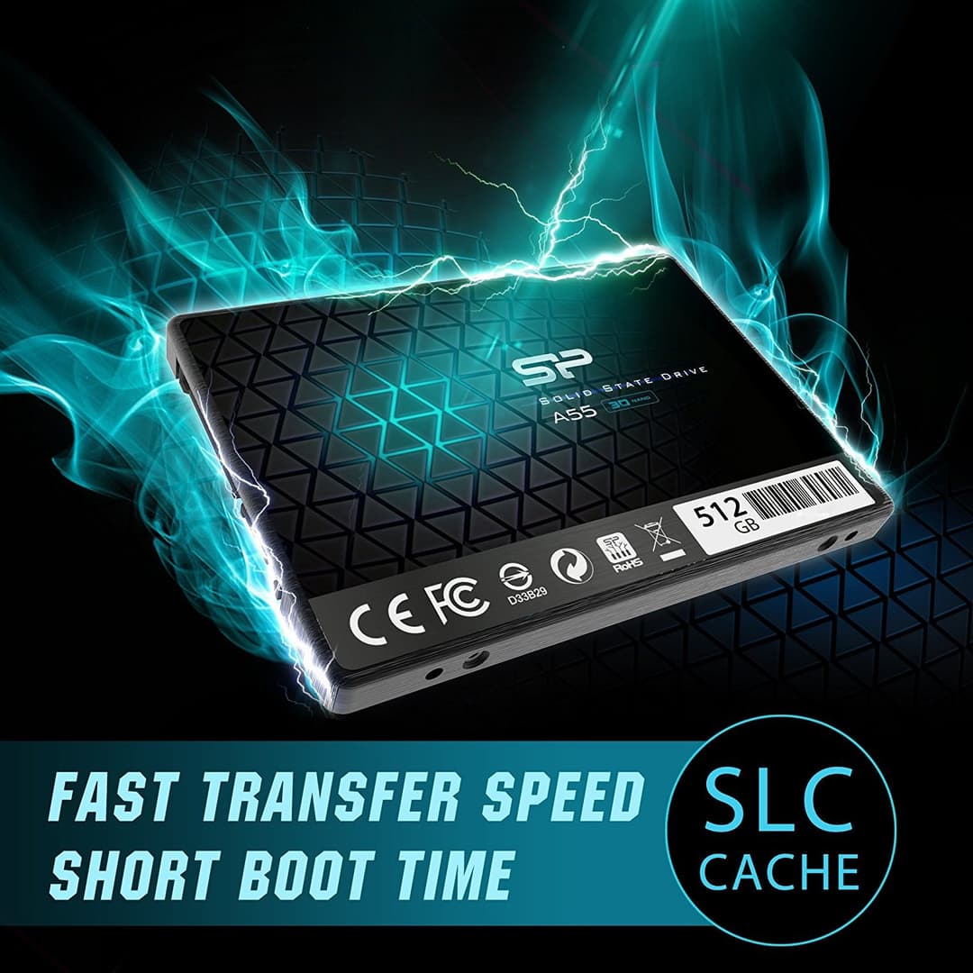 Silicon Power Ace A55 2.5" 7mm SATA III 6Gb/s Internal SSD 512GB - Image 4