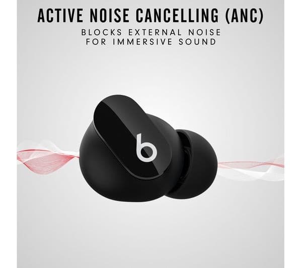 BEATS Studio Buds Wireless Bluetooth Noise-Cancelling Earbuds - Black - Image 3