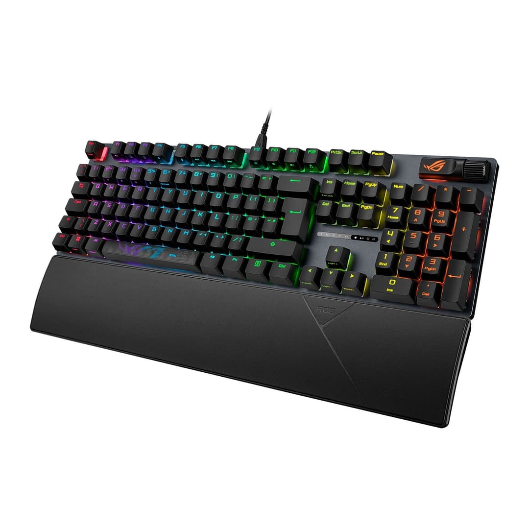 ASUS ROG Strix Scope II X Full-Size Mechanical RGB Wired Gaming Keyboard - ROG NX Snow V2 Switches, Black - Image 2