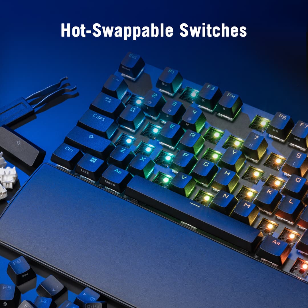 ASUS ROG Strix Scope II X Full-Size Mechanical RGB Wired Gaming Keyboard - ROG NX Snow V2 Switches, Black - Image 4