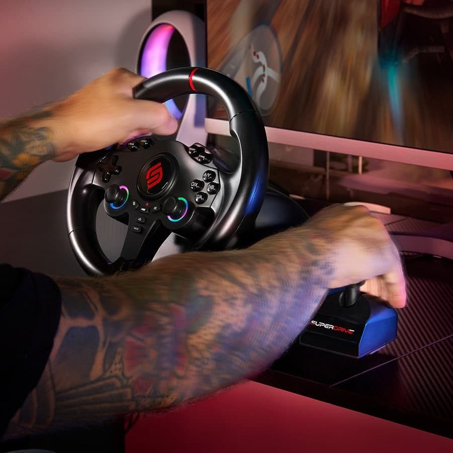 Subsonic Superdrive 220 RS-X Steering Wheel for PS4, Xbox, Switch 2 & Switch - Image 2