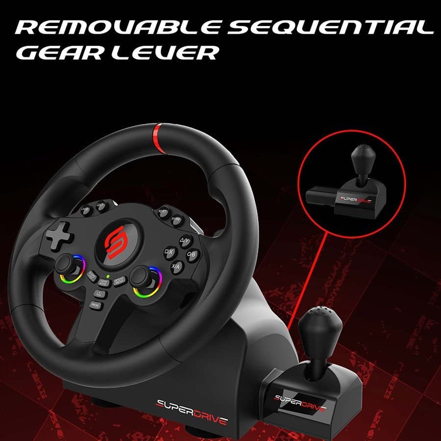 Subsonic Superdrive 220 RS-X Steering Wheel for PS4, Xbox, Switch 2 & Switch - Image 4