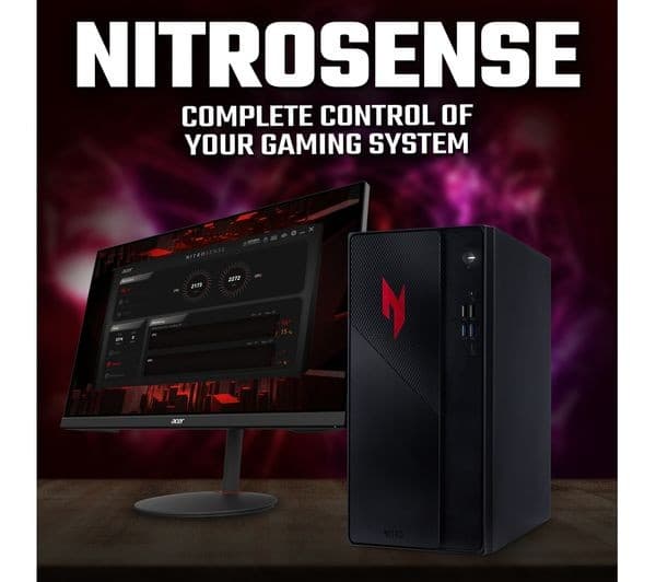 Acer Nitro N20-101 Gaming PC Intel i5 16GB RAM RTX 5050 512GB SSD Black - Image 4