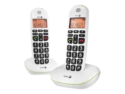 DORO PhoneEasy 100W Duo - cordless phone with caller ID + additional handset - Image 1