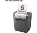REXEL Momentum X406 Cross Cut Paper Shredder, 6 Sheet, P-4, 15 Litre Bin thumbnail 8