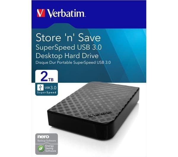 Verbatim Store 'n' Save Portable Hard Drive 2TB Black - Image 7