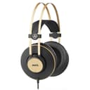 AKG K92 Closed-Back Over-Ear Studio Headphones - Black/Gold thumbnail 1