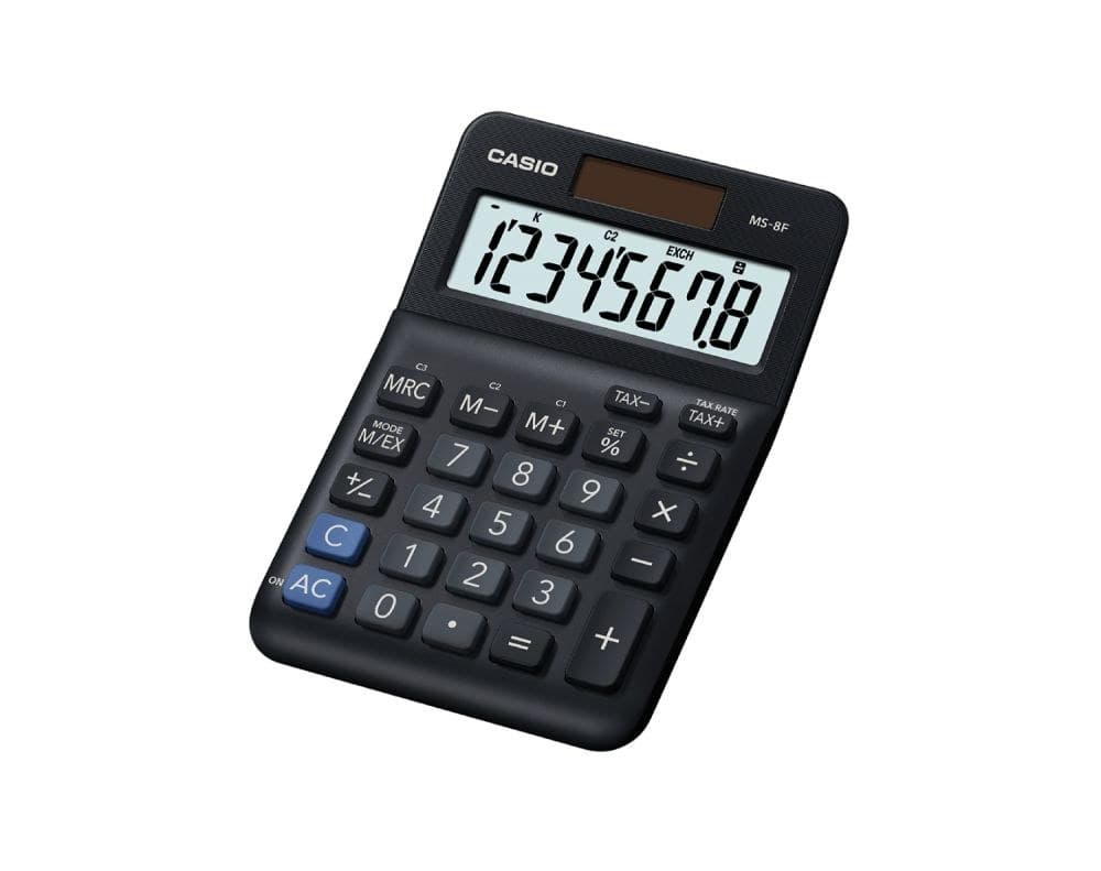 Casio MS-8F Mini Desk Calculator - Image 1