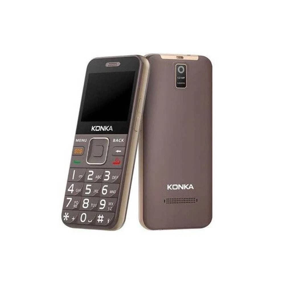 Konka U6 Big Button Mobile Phone 4GB Factory Unlocked 3G - Mocha Gold - Image 1