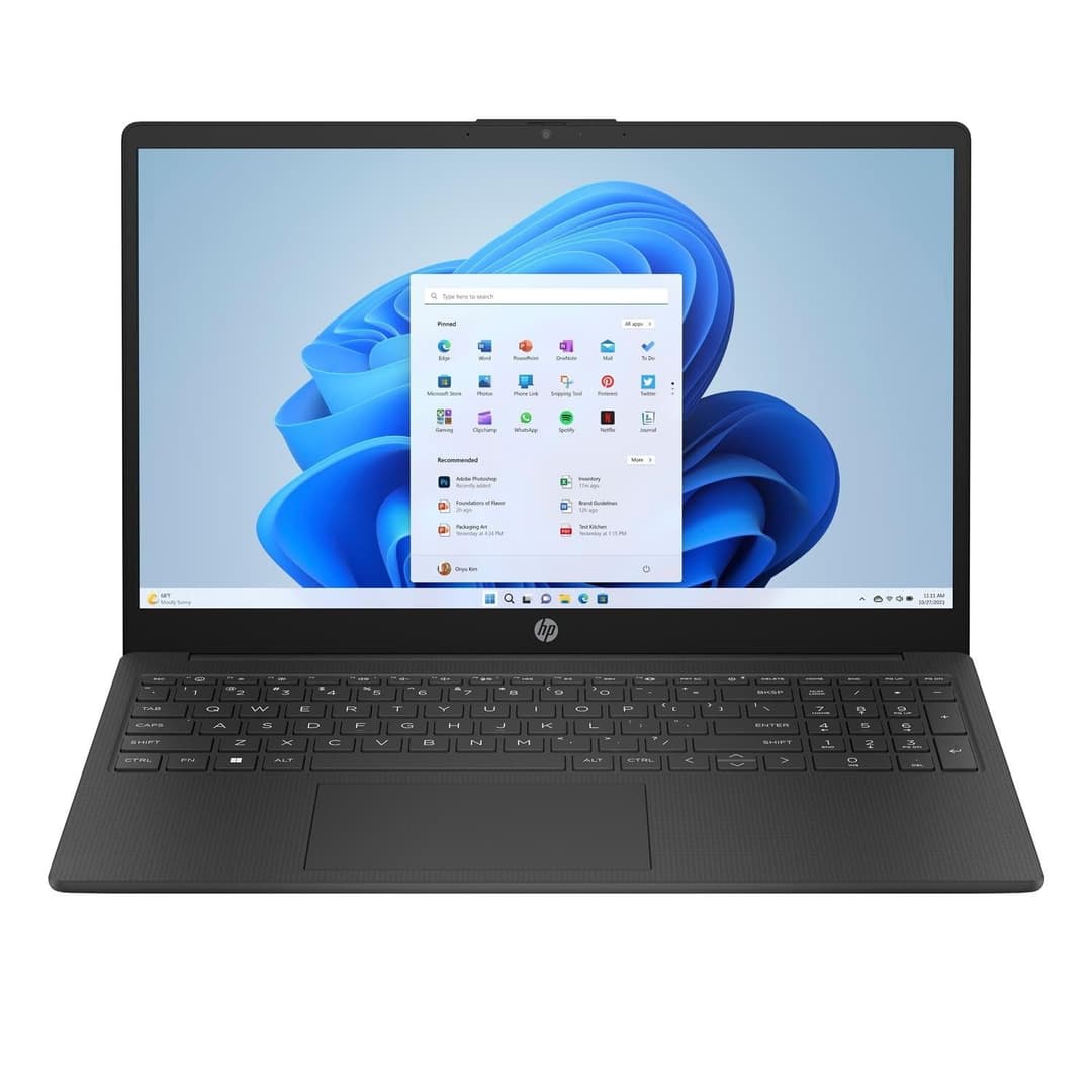 HP 15-fd0059na 15.6" Full HD Laptop (Intel Core i3-N305, 8GB RAM, 128GB) - Black - Image 1