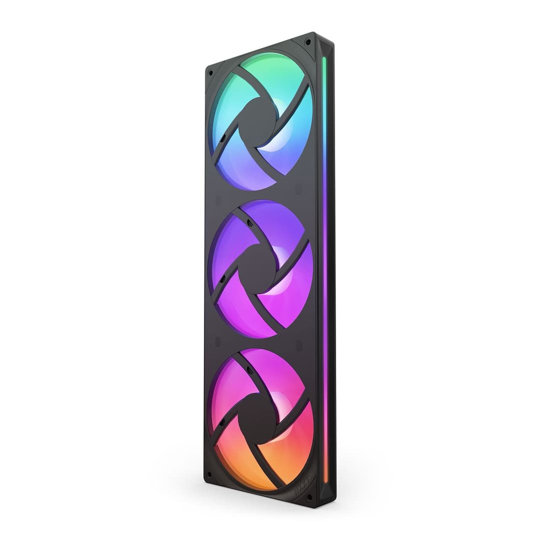 NZXT F360 RGB Core 120mm Pc Case Fans Black Triple Pack - Image 4