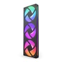 NZXT F360 RGB Core 120mm Pc Case Fans Black Triple Pack thumbnail 4