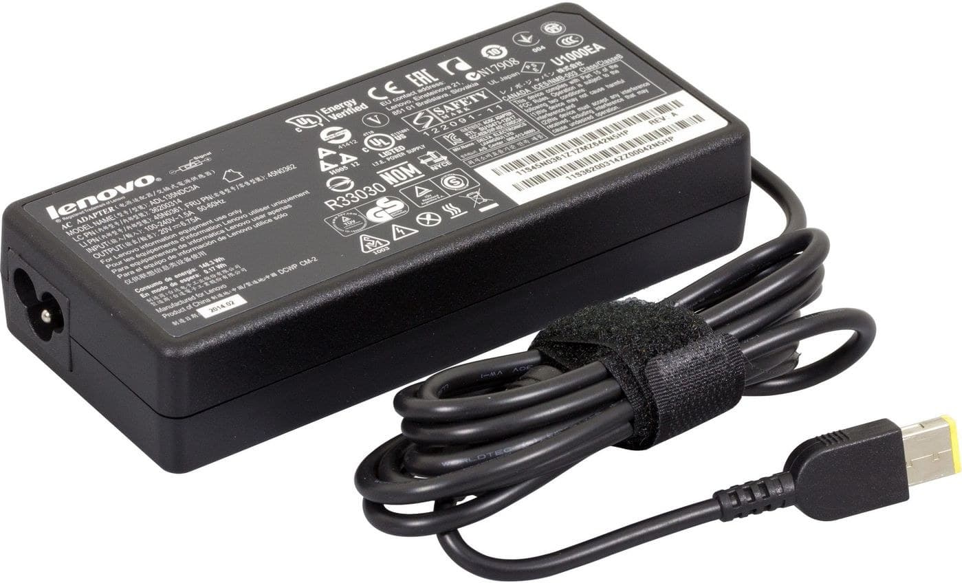 Lenovo ThinkPad 135W AC Laptop Power Adapter - Black