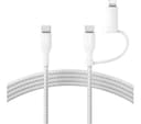 Belkin BoostCharge Pro 60W 2-in-1 USB-C Cable with Lightning Connector 1.5m - White thumbnail 2