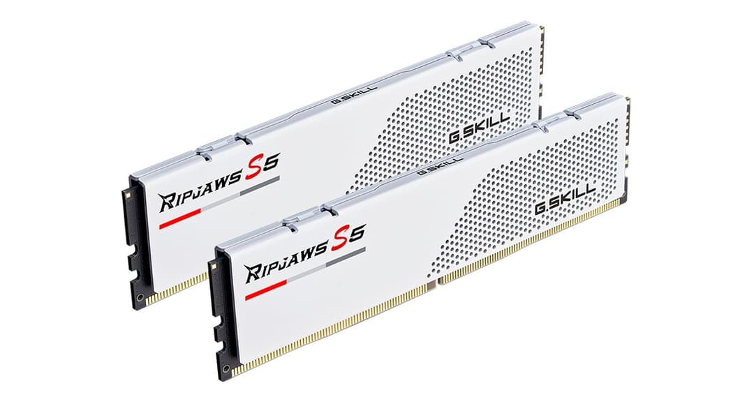 G.Skill Ripjaws S5 DDR5 5600MHz CL36 32GB (2 x 16GB) Memory Kit - White - Image 2
