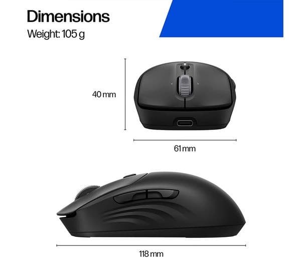 HP 700 Rechargeable Mouse Black - Image 8