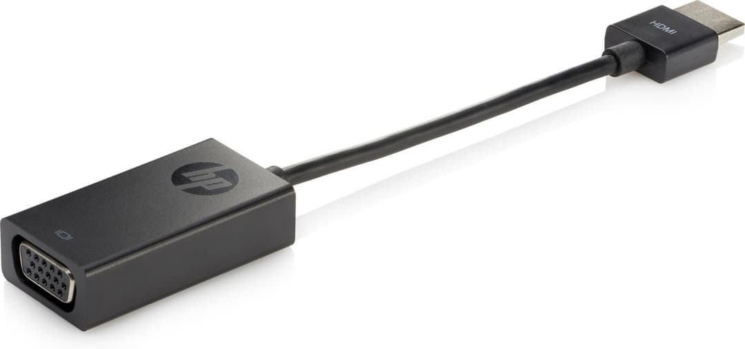 HP HDMI to VGA Display Adapter - Black (X1B84AA#ABB) - Image 1