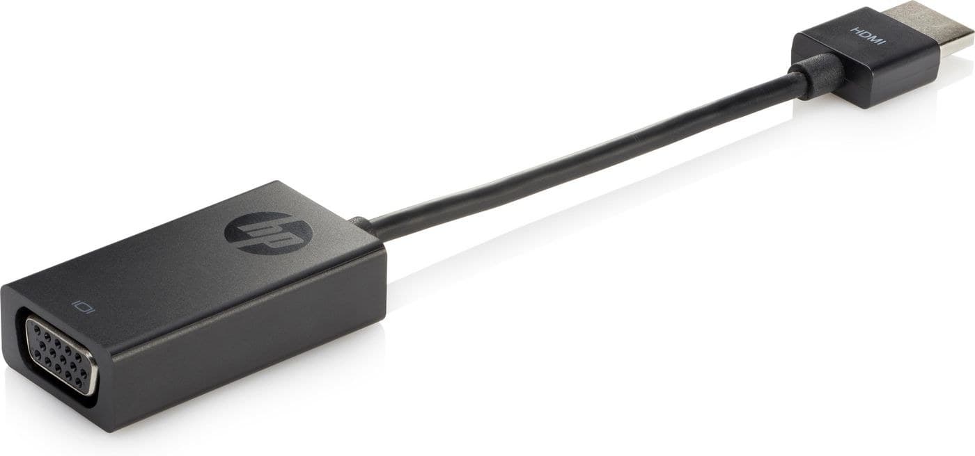 HP HDMI to VGA Display Adapter - Black (X1B84AA#ABB)