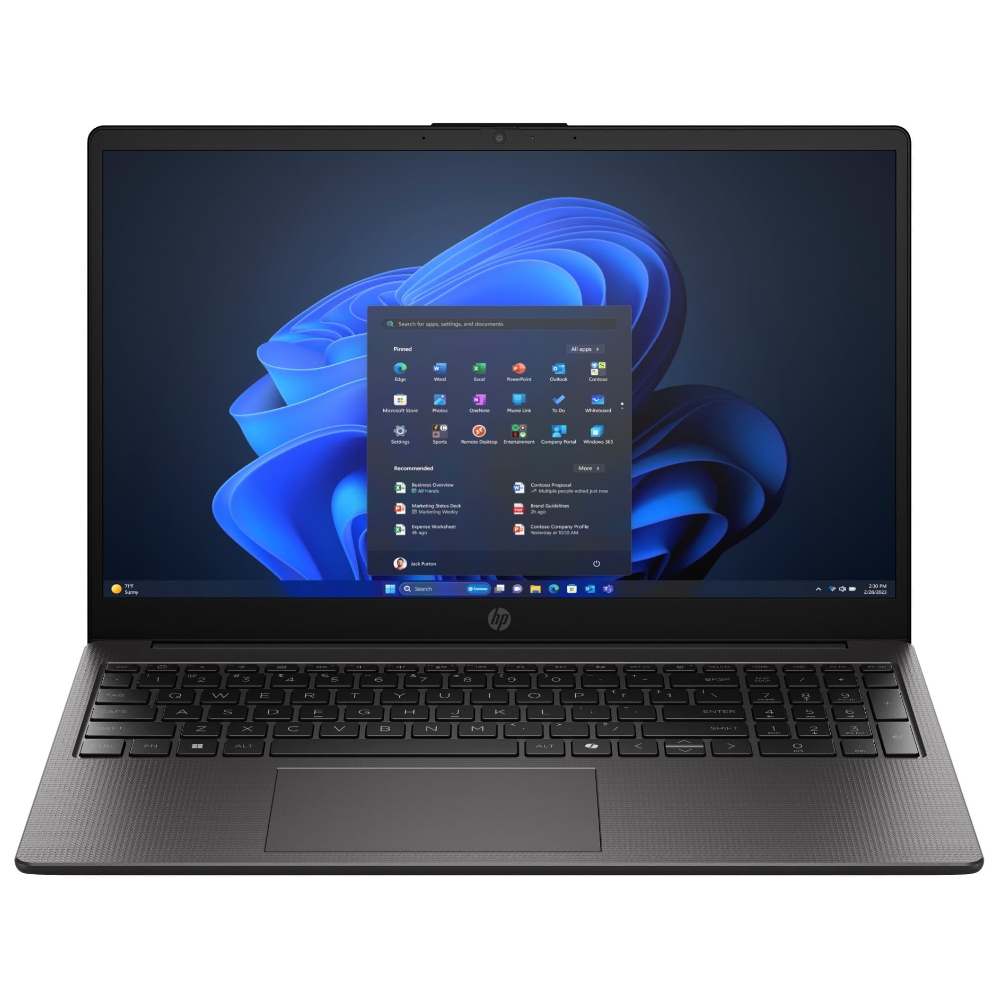 HP 255R G10 AMD Ryzen 5 7535U 8GB RAM 256GB SSD 15.6" Full HD IPS Windows 11 Home Laptop